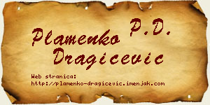 Plamenko Dragičević vizit kartica